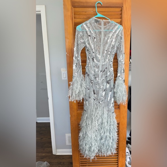 ASOS Blue Dress Size 0 - Picture 4 of 8